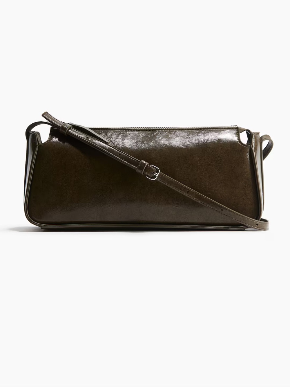 H&M dark olive green shoulder bag